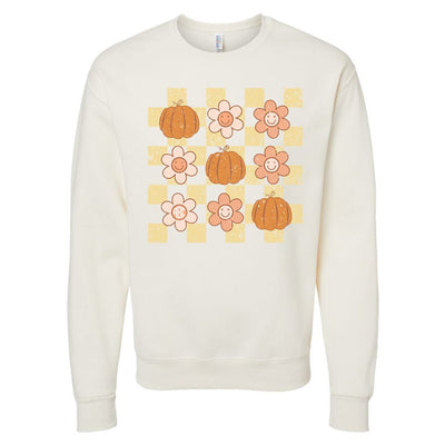Monogrammed 'Daisy 'Pumpkin' Crewneck Sweatshirt - United Monograms