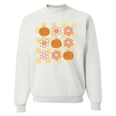 Monogrammed 'Daisy 'Pumpkin' Crewneck Sweatshirt - United Monograms