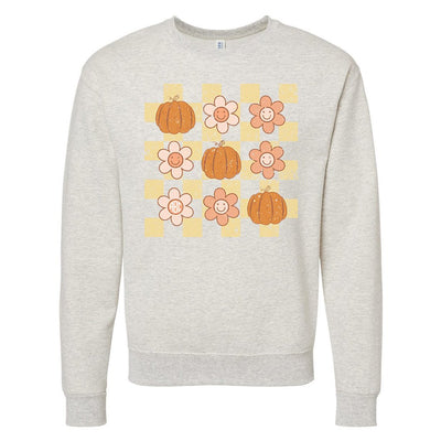 Monogrammed 'Daisy 'Pumpkin' Crewneck Sweatshirt - United Monograms