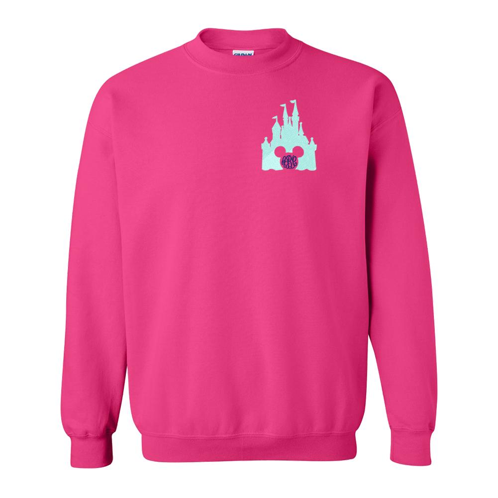 Monogrammed Disney Castle Crewneck Sweatshirt United Monograms