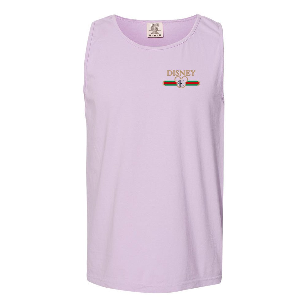 Monogrammed Disney Designer Dupe Comfort Colors Tank Top - United Monograms