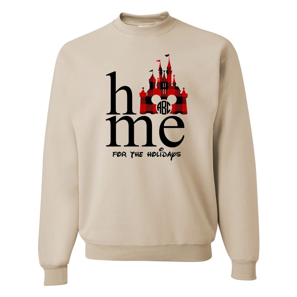 Monogrammed 'Disney Home for the Holidays' Crewneck Sweatshirt - United Monograms