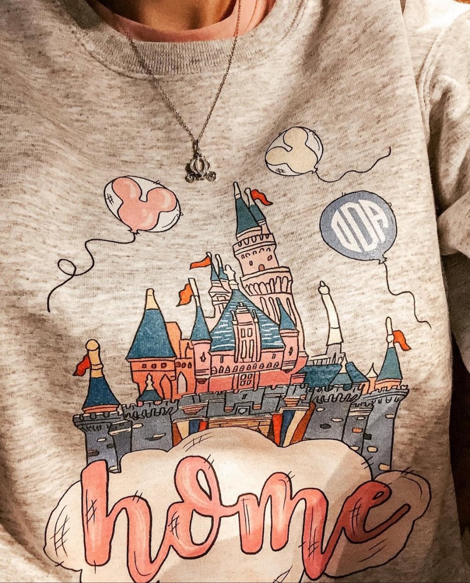 Monogrammed 'Disney Is Home' Crewneck Sweatshirt - United Monograms