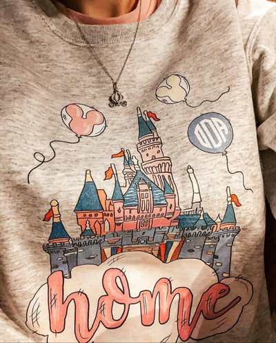 Monogrammed 'Disney Is Home' Crewneck Sweatshirt - United Monograms