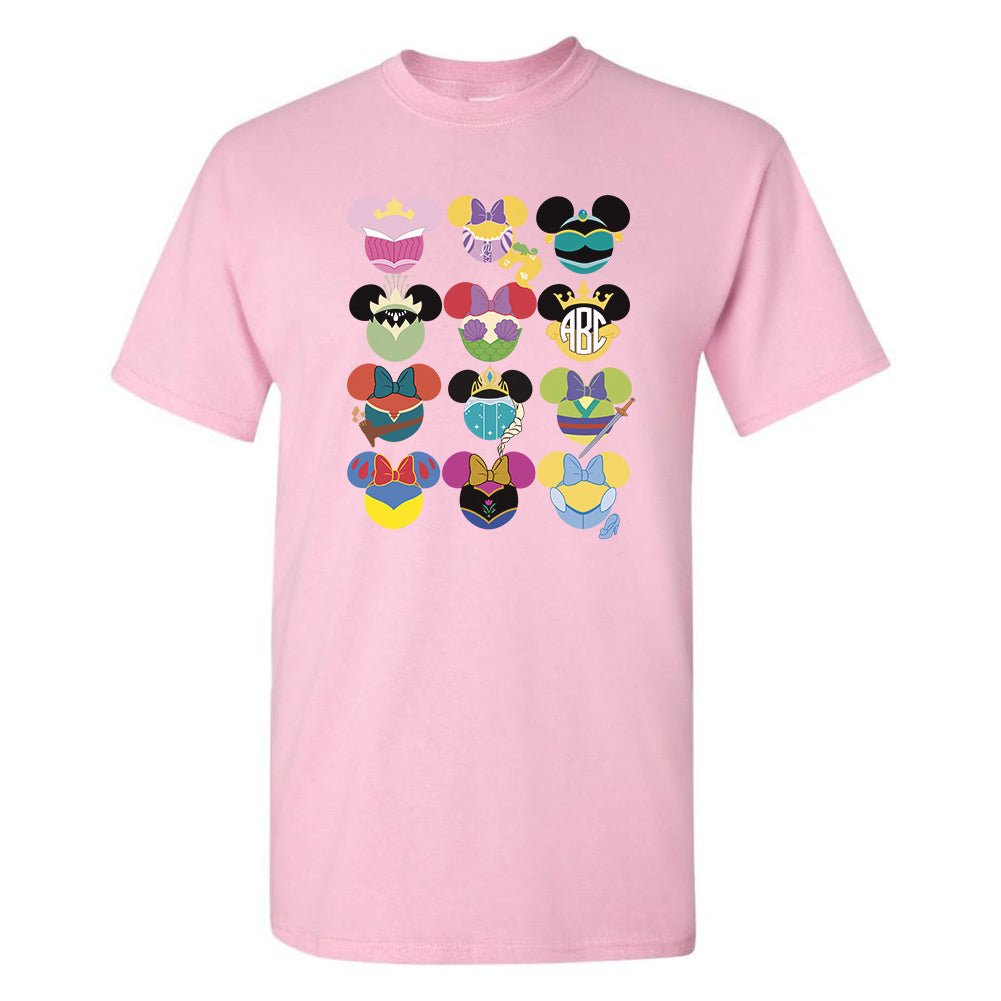 Monogrammed 'Disney Princess' Basic T-Shirt – United Monograms