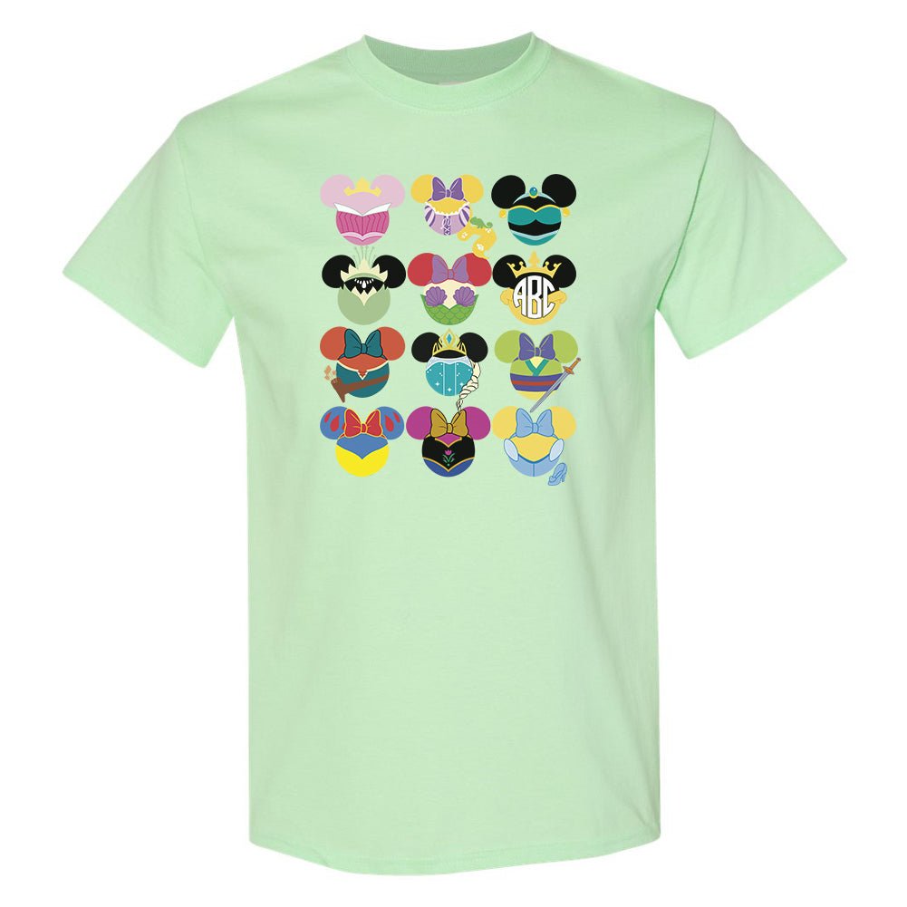Monogrammed 'Disney Princess' Basic T-Shirt - United Monograms