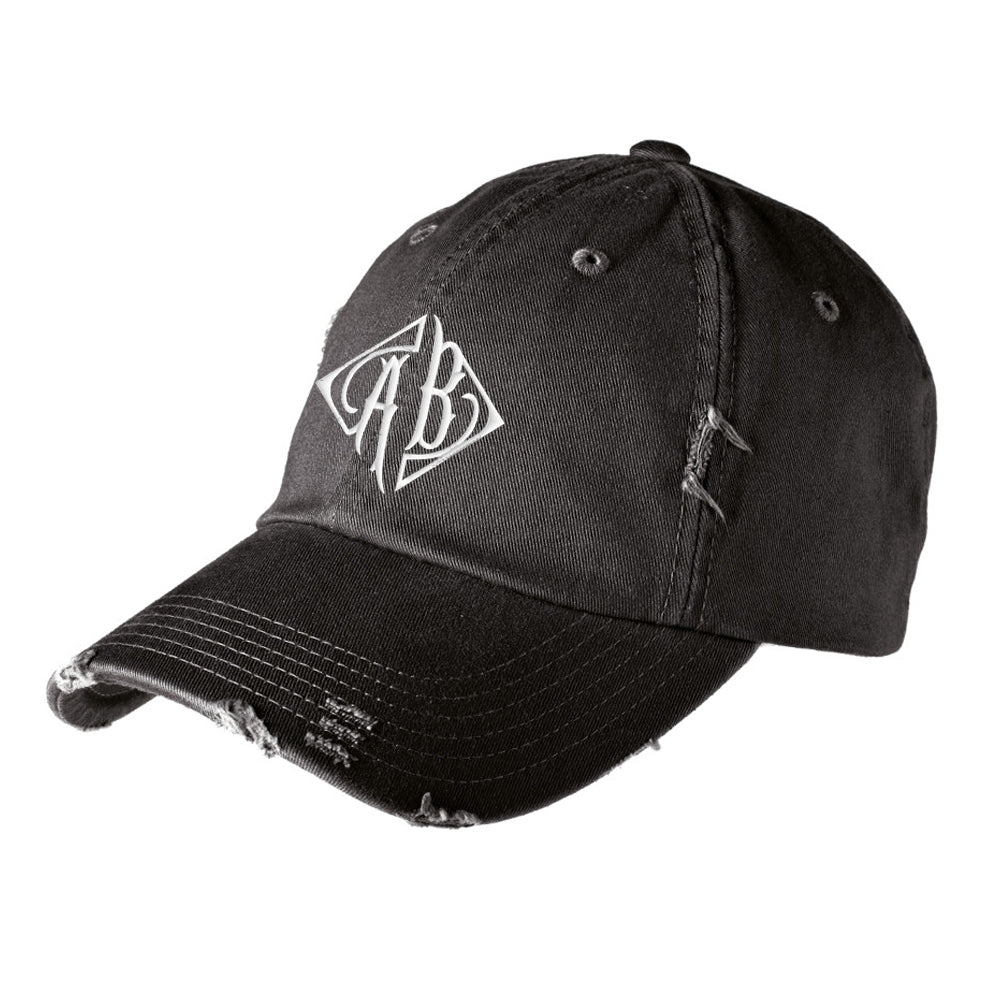Monogrammed Distressed Baseball Hat - United Monograms