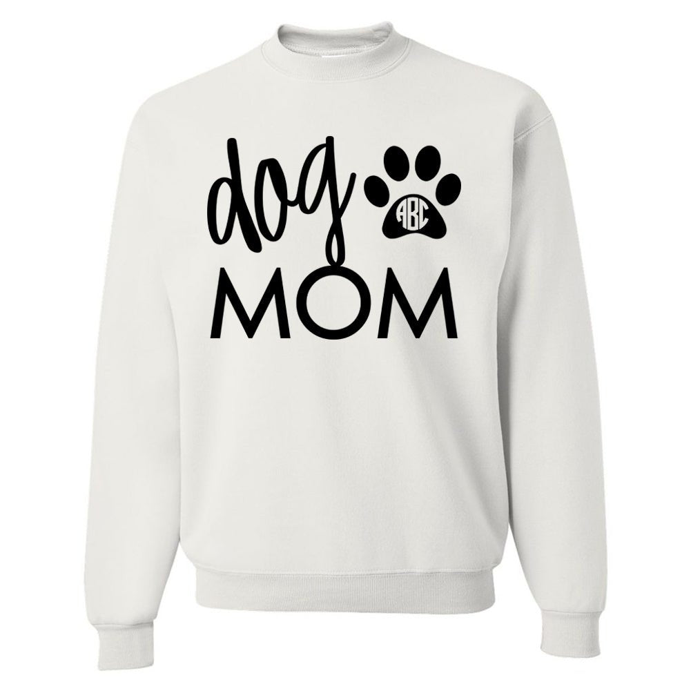 Monogrammed 'Dog Mom' Crewneck Sweatshirt - United Monograms