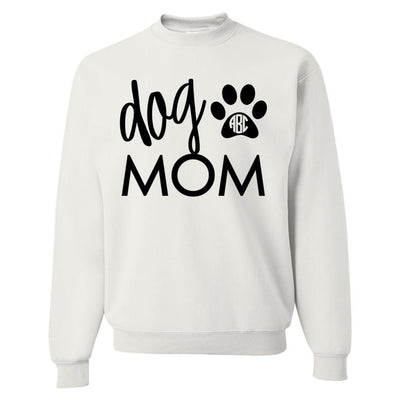 Monogrammed 'Dog Mom' Crewneck Sweatshirt - United Monograms