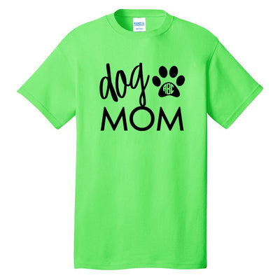 Monogrammed 'Dog Mom' Neon T-Shirt - United Monograms
