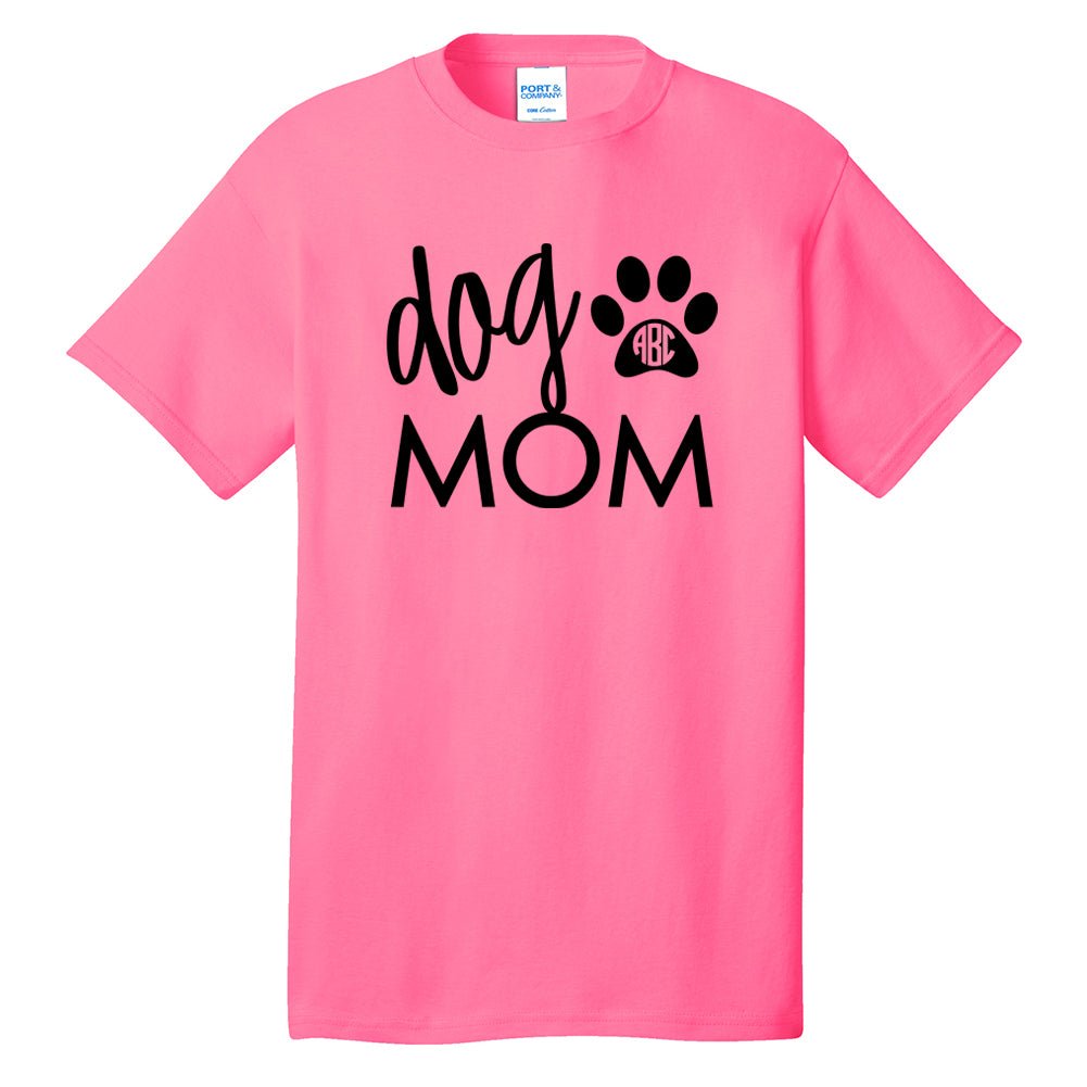 Monogrammed 'Dog Mom' Neon T-Shirt - United Monograms