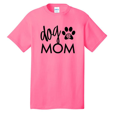 Monogrammed 'Dog Mom' Neon T-Shirt - United Monograms