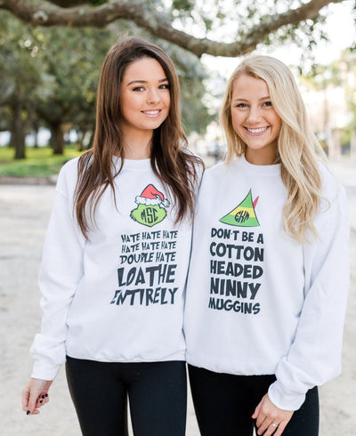 Monogrammed 'Don't Be a Cotton Headed Ninny Muggins' Sweatshirt - United Monograms