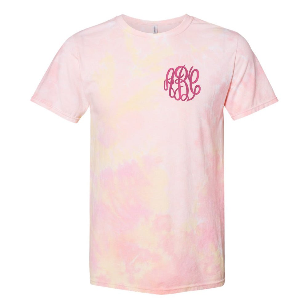 Monogrammed Dream Tie Dye T-Shirt - United Monograms