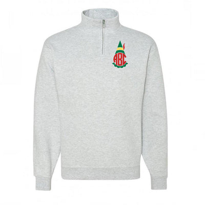 Monogrammed Elf Quarter Zip Sweatshirt - United Monograms