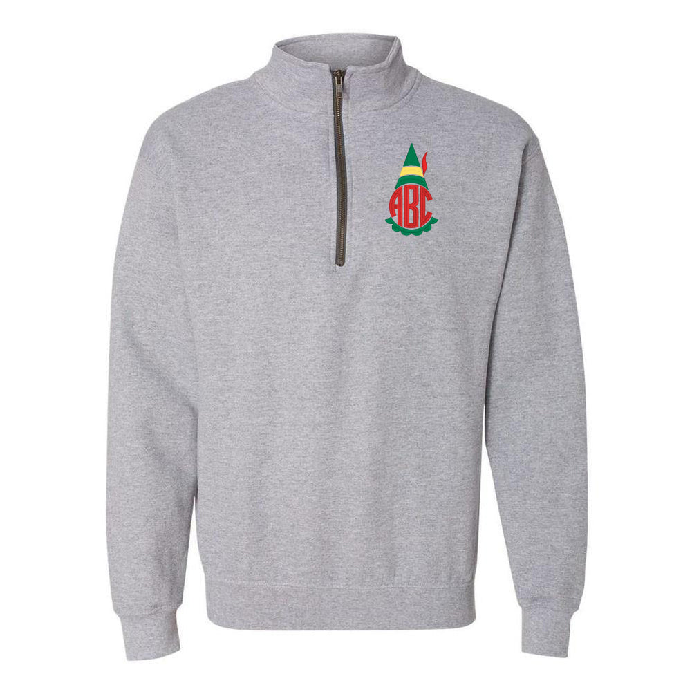 Monogrammed Elf Quarter Zip Sweatshirt - United Monograms