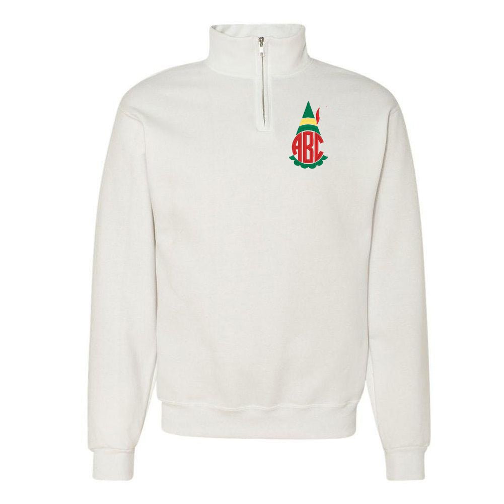 Monogrammed Elf Quarter Zip Sweatshirt - United Monograms