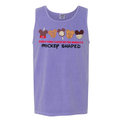 Monogrammed 'Everything Tastes Better Mickey Shaped' Tank Top - United Monograms