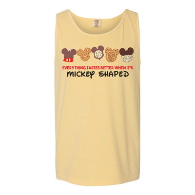 Monogrammed 'Everything Tastes Better Mickey Shaped' Tank Top - United Monograms