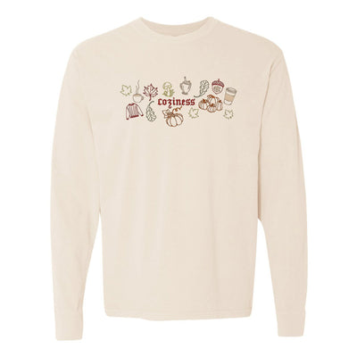Monogrammed 'Fall Coziness' Embroidered Long Sleeve - United Monograms