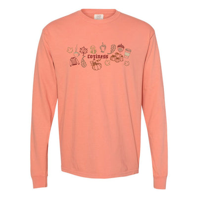 Monogrammed 'Fall Coziness' Embroidered Long Sleeve - United Monograms