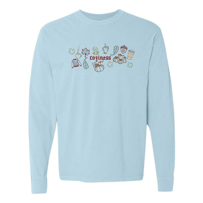 Monogrammed 'Fall Coziness' Embroidered Long Sleeve - United Monograms