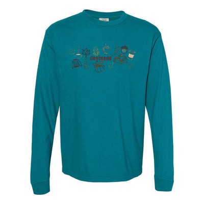Monogrammed 'Fall Coziness' Embroidered Long Sleeve - United Monograms