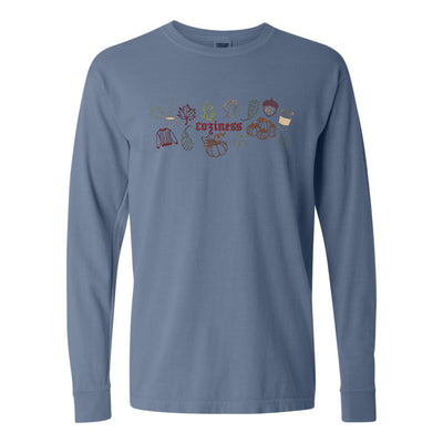 Monogrammed 'Fall Coziness' Embroidered Long Sleeve - United Monograms
