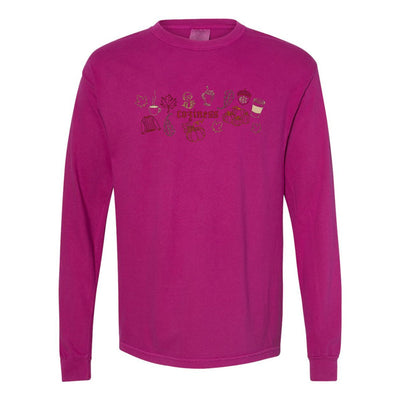 Monogrammed 'Fall Coziness' Embroidered Long Sleeve - United Monograms