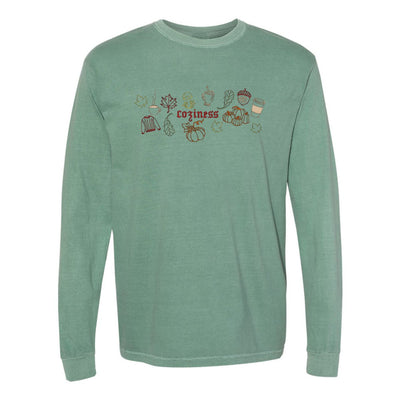 Monogrammed 'Fall Coziness' Embroidered Long Sleeve - United Monograms