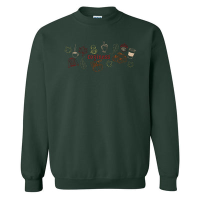 Monogrammed 'Fall Coziness' Embroidered Sweatshirt - United Monograms