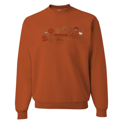 Monogrammed 'Fall Coziness' Embroidered Sweatshirt - United Monograms