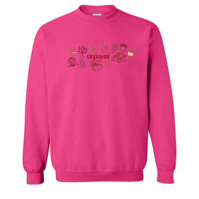 Monogrammed 'Fall Coziness' Embroidered Sweatshirt - United Monograms