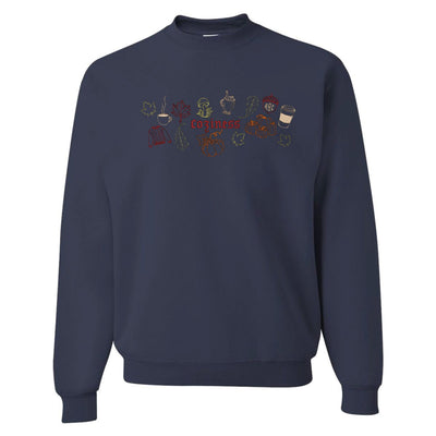 Monogrammed 'Fall Coziness' Embroidered Sweatshirt - United Monograms