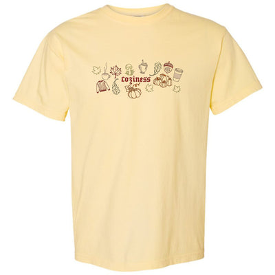 Monogrammed 'Fall Coziness' Embroidered T-Shirt - United Monograms