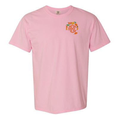 Monogrammed Fall Leaves T-Shirt - United Monograms