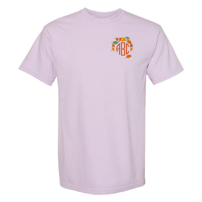 Monogrammed Fall Leaves T-Shirt - United Monograms