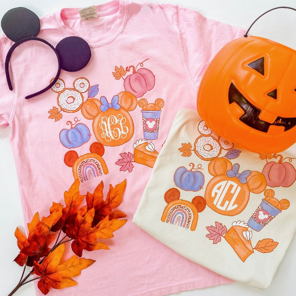 Monogrammed 'Fall Magic' T-Shirt - United Monograms