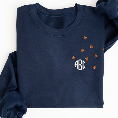 Monogrammed 'Falling for Pumpkins' Crewneck Sweatshirt - United Monograms