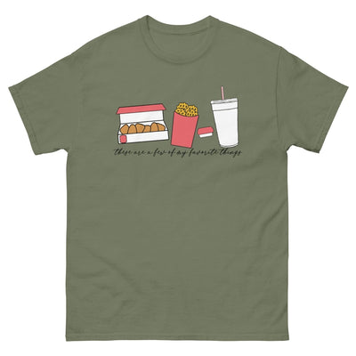 Monogrammed 'Favorite Things' Fast Food Basic T-Shirt - United Monograms