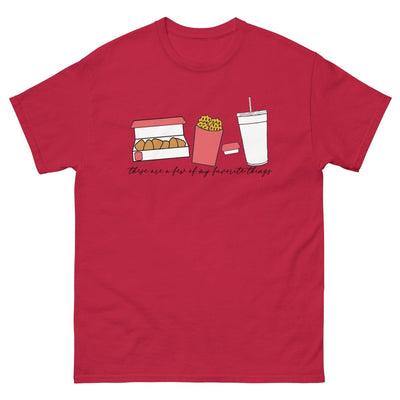 Monogrammed 'Favorite Things' Fast Food Basic T-Shirt - United Monograms