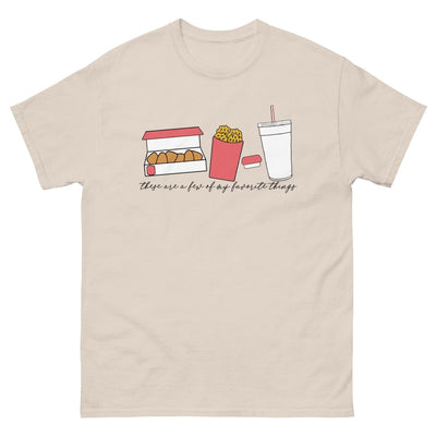 Monogrammed 'Favorite Things' Fast Food Basic T-Shirt - United Monograms