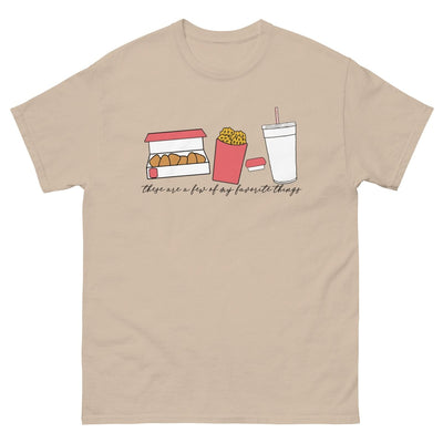 Monogrammed 'Favorite Things' Fast Food Basic T-Shirt - United Monograms
