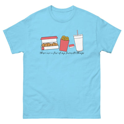 Monogrammed 'Favorite Things' Fast Food Basic T-Shirt - United Monograms