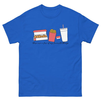 Monogrammed 'Favorite Things' Fast Food Basic T-Shirt - United Monograms
