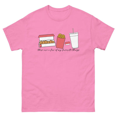 Monogrammed 'Favorite Things' Fast Food Basic T-Shirt - United Monograms