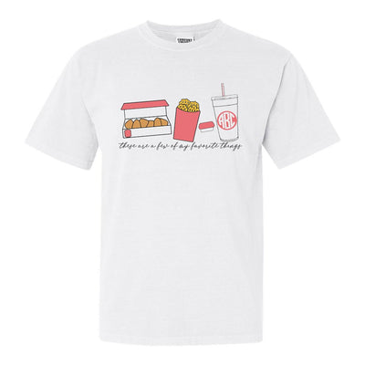 Monogrammed 'Favorite Things' Fast Food T-Shirt - United Monograms
