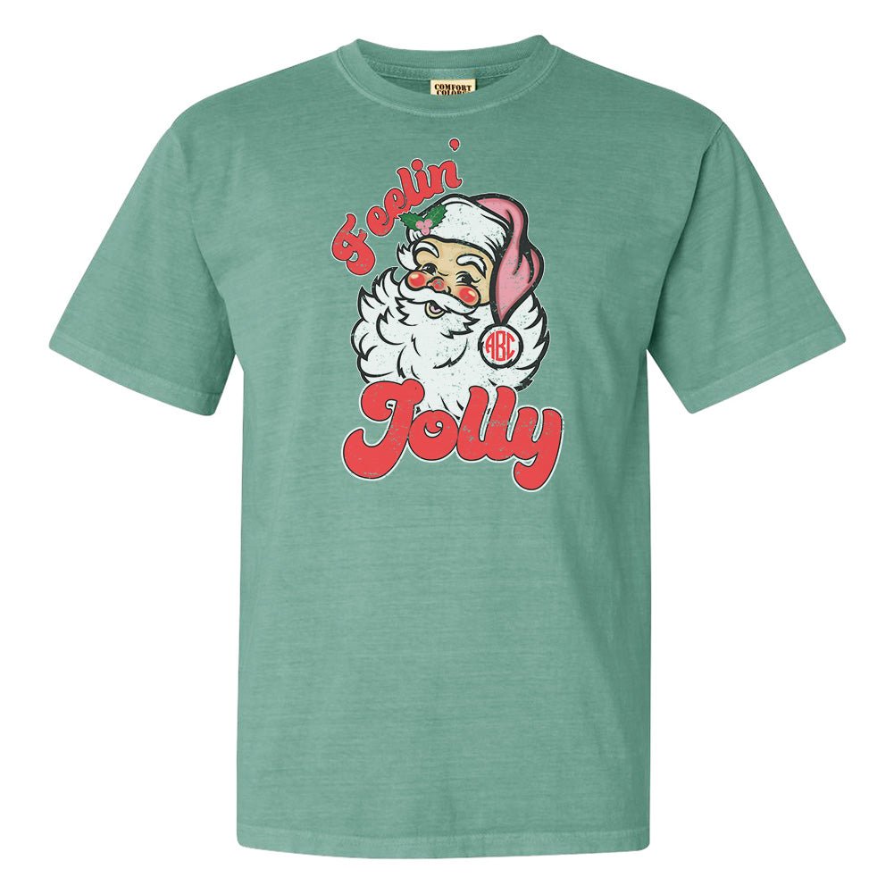 Monogrammed 'Feelin' Jolly' Santa T-Shirt - United Monograms