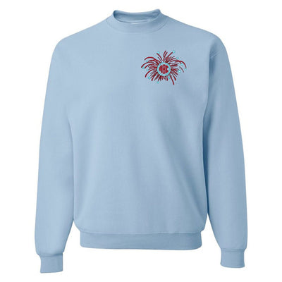 Monogrammed Fireworks Crewneck Sweatshirt - United Monograms