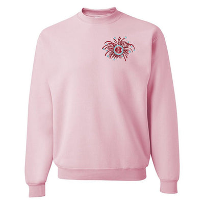 Monogrammed Fireworks Crewneck Sweatshirt - United Monograms